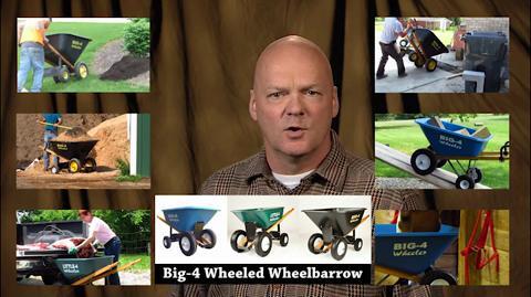 Big 4 on sale wheeler wheelbarrow