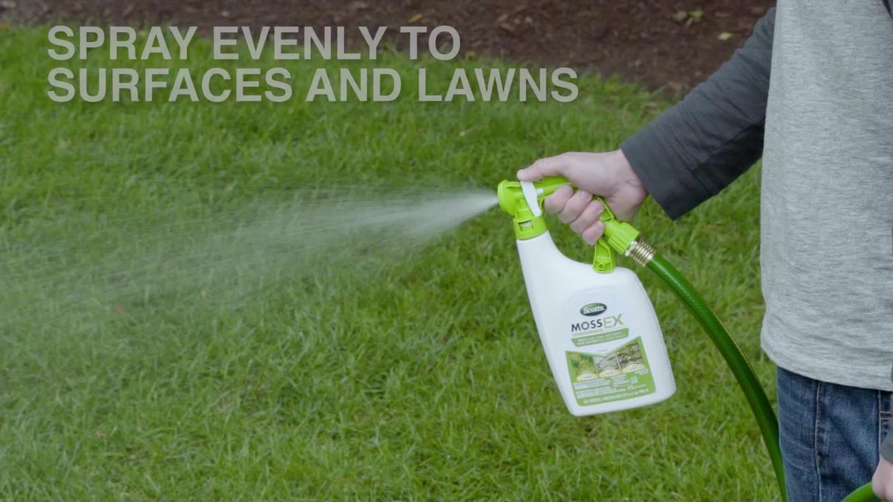Scotts - MossEx 3-in-1 Ready Spray, 32 fl. oz., Kills Moss, Algae and Lichens, Fast Acting, Use on Lawns, Roofs, and Patios