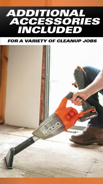 RIDGID 18V Cordless Hand Vacuum (Tool 