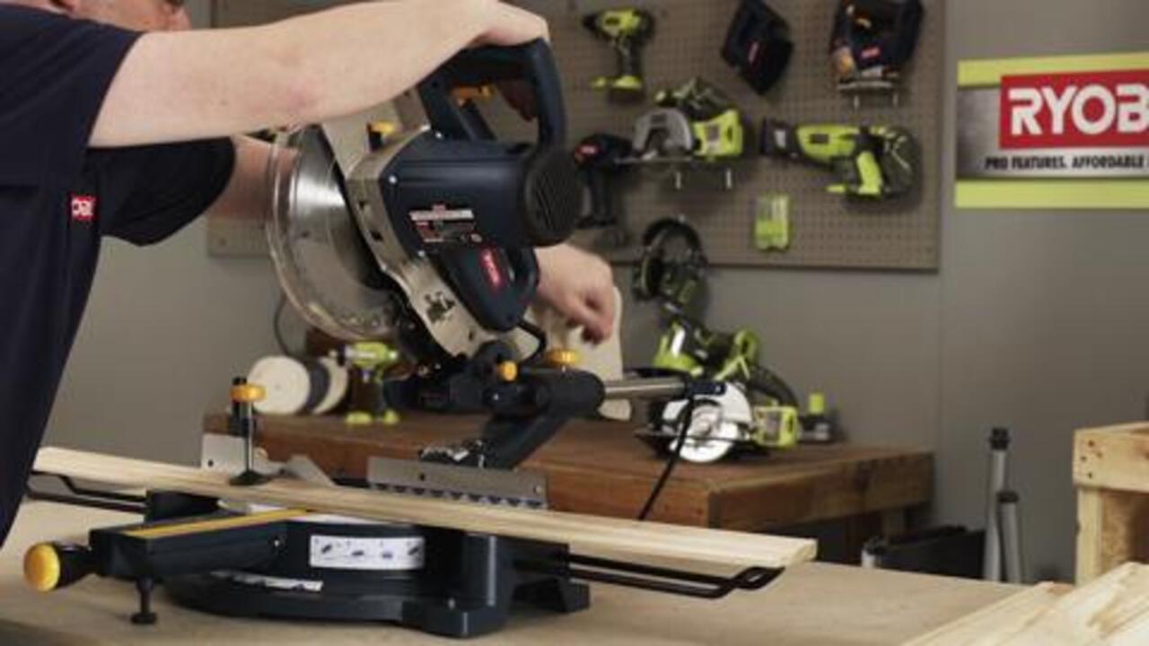 RYOBI 14-Amp 10 in. Compound Miter Saw TS1344L - The Home Depot