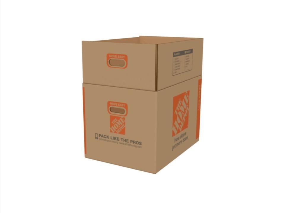 The Home Depot 27 in. L x 15 in. W x 16 in. D Heavy-Duty Large Moving Box with Handles (90-Pack)