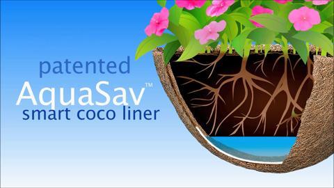 pride garden products 20 in aquasav coconut liner for hanging baskets bc20x the home depot trailing perennial flowers