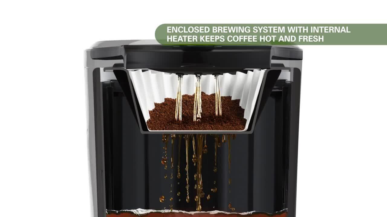 Hamilton Beach Brew Station 10 Cup Coffee Maker, Black, 47380
