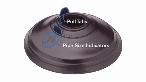 5.75 in. x 5.75 in. PVC Base Vent Pipe Flashing with Adjustable Rubber Collar in Black 5.75 in. x 5.75 in. PVC Base Vent Pipe Flashing with Adjustable Rubber Collar in Black