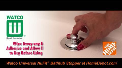 DANCO EZ Drain Bathtub Drain Stopper in Chrome 10528 - The Home Depot