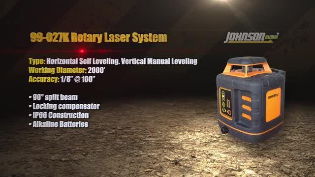 Details about   Rotary Laser Level System Self Leveling Johnson Tool 99 006K Horizontal Vertical 