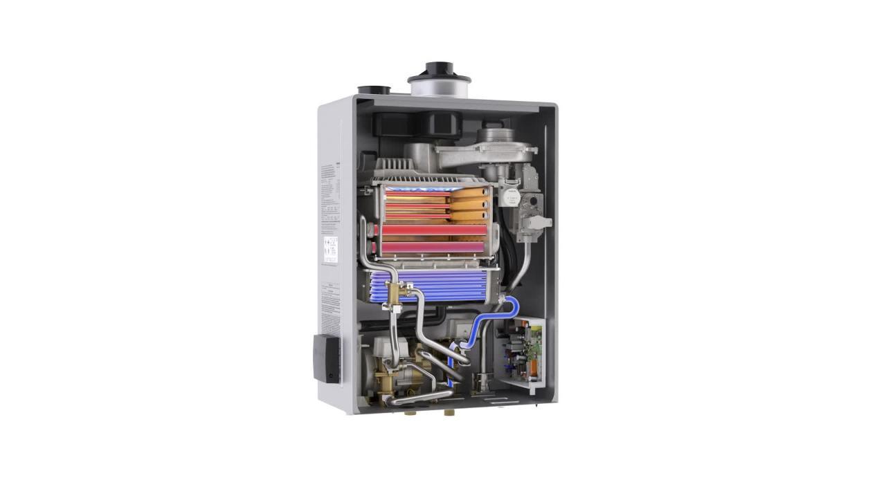 Rinnai High Efficiency 9.8 GPM Residential 199,000 BTU Natural Gas Interior Tankless Water Heater V94iN