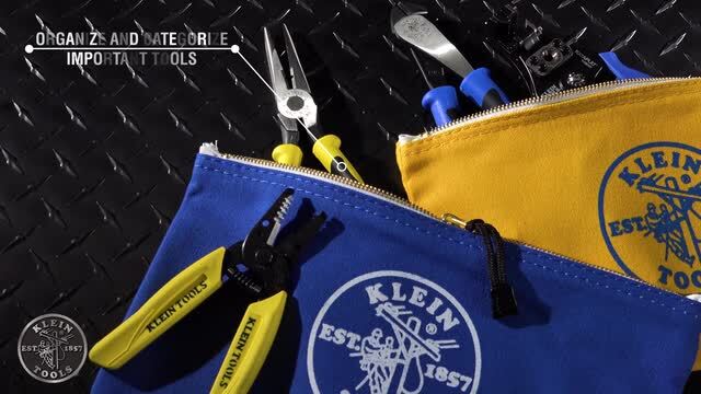 Klein Tools 2-Pack Multiple Colors/Finishes Stand-Up Tool Pouch