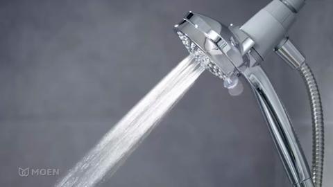 Attract 6-Spray 3.8 in. Single Wall Mount Handheld Shower Head in Chrome Attract 6-Spray 3.8 in. Single Wall Mount Handheld Shower Head in Chrome