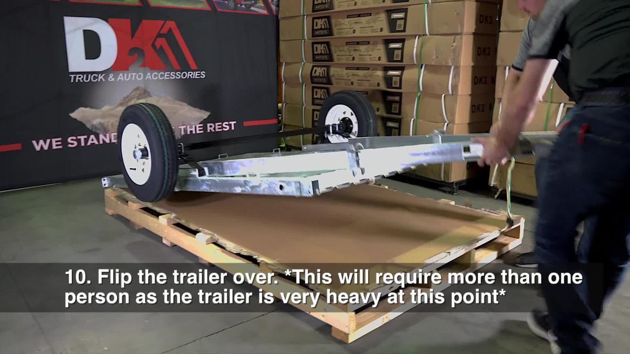 Reviews for DK2 1639 lbs. Payload Capacity 4.5 ft. x 7.5 ft. Galvanized  Steel Utility Trailer Kit with Bed Tilt and Collapsing Ends