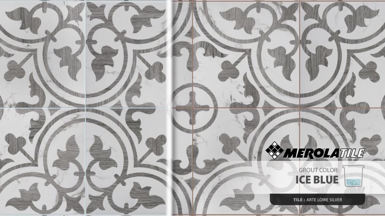 Llama Arte Loire Silver 9-3/4 in. x 9-3/4 in. Porcelain Floor and Wall Tile (10.88 sq. ft./Case) Llama Arte Loire Silver 9-3/4 in. x 9-3/4 in. Porcelain Floor and Wall Tile (10.88 sq. ft./Case)