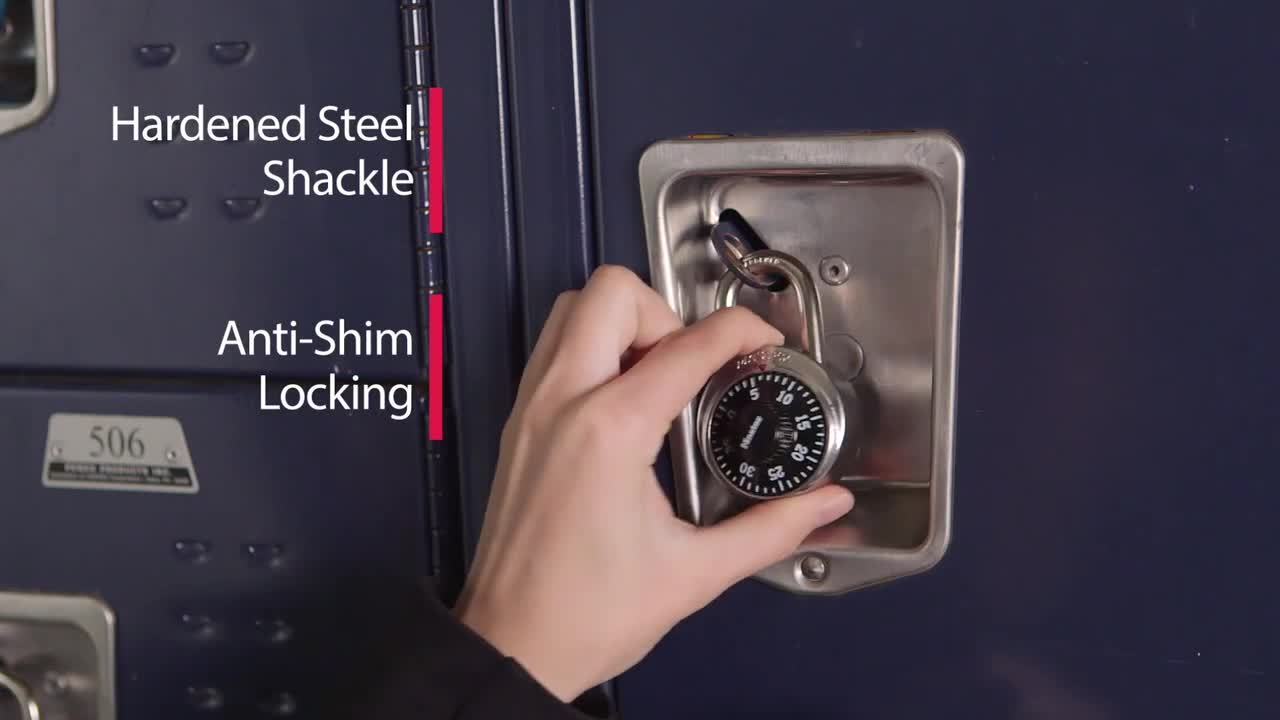 Master Lock Combination Locker Lock, Combination Padlock for Gym and School  Lockers, Purple Dial Lock