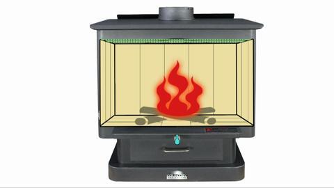 Summers Heat 1800-sq ft Heating Area Firewood Stove at
