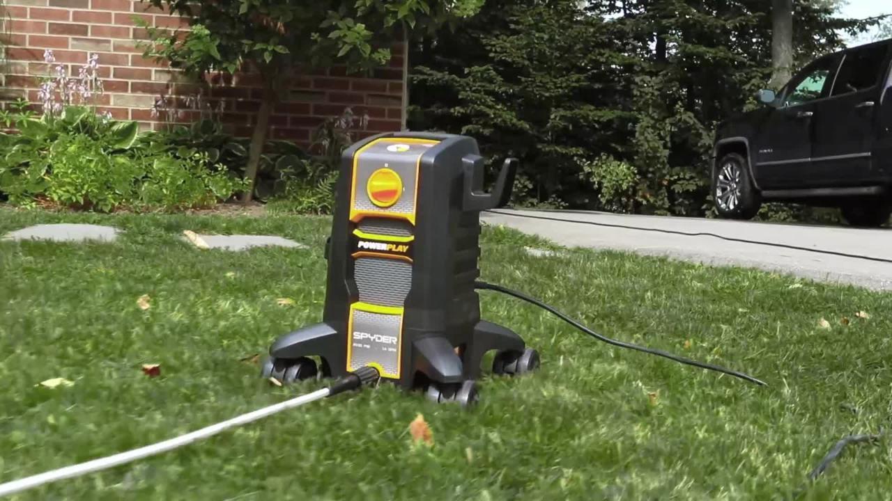 Powerplay SPYDER 2000 PSI 1.4 GPM Cold Water Electric Pressure Washer Powerplay SPYDER 2000 PSI 1.4 GPM Cold Water Electric Pressure Washer