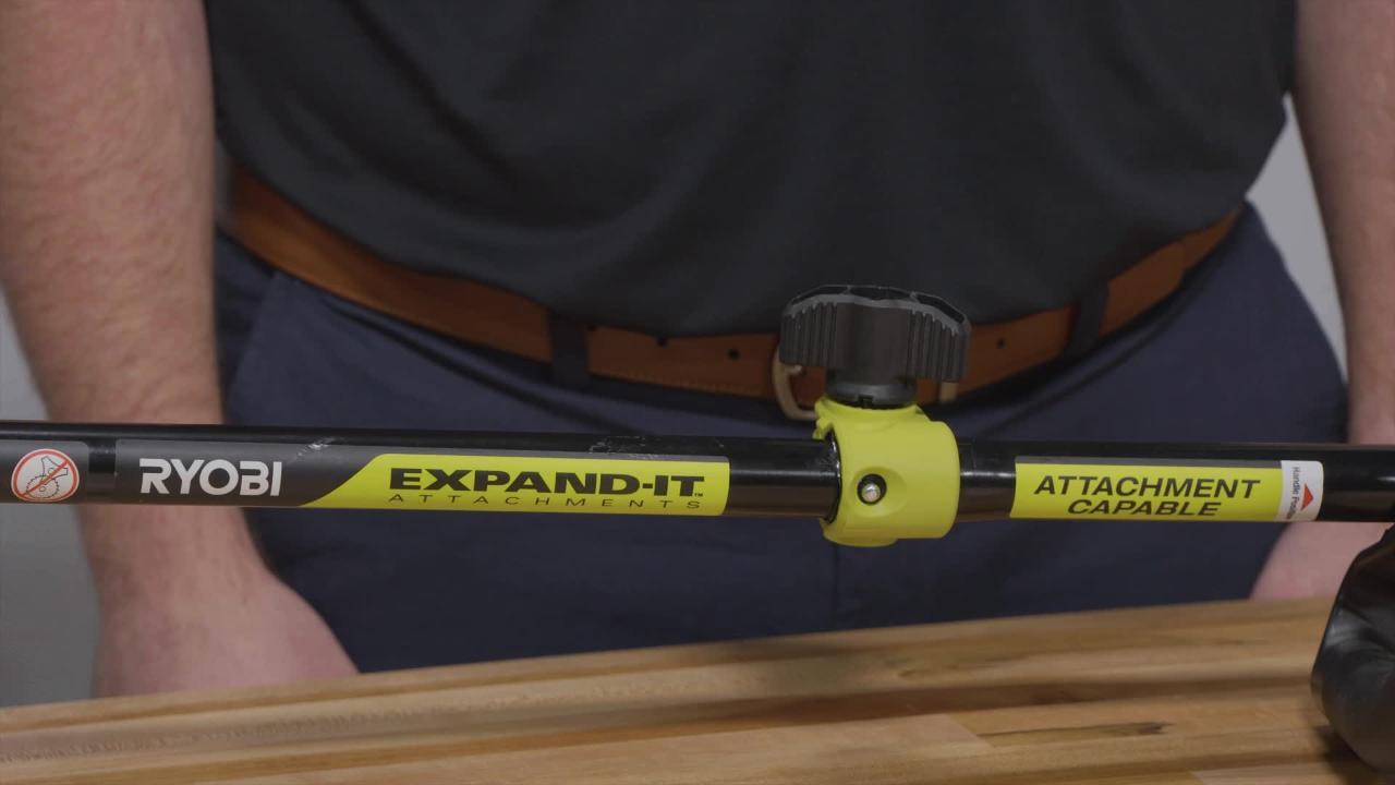 Ryobi expand deals it electric powerhead