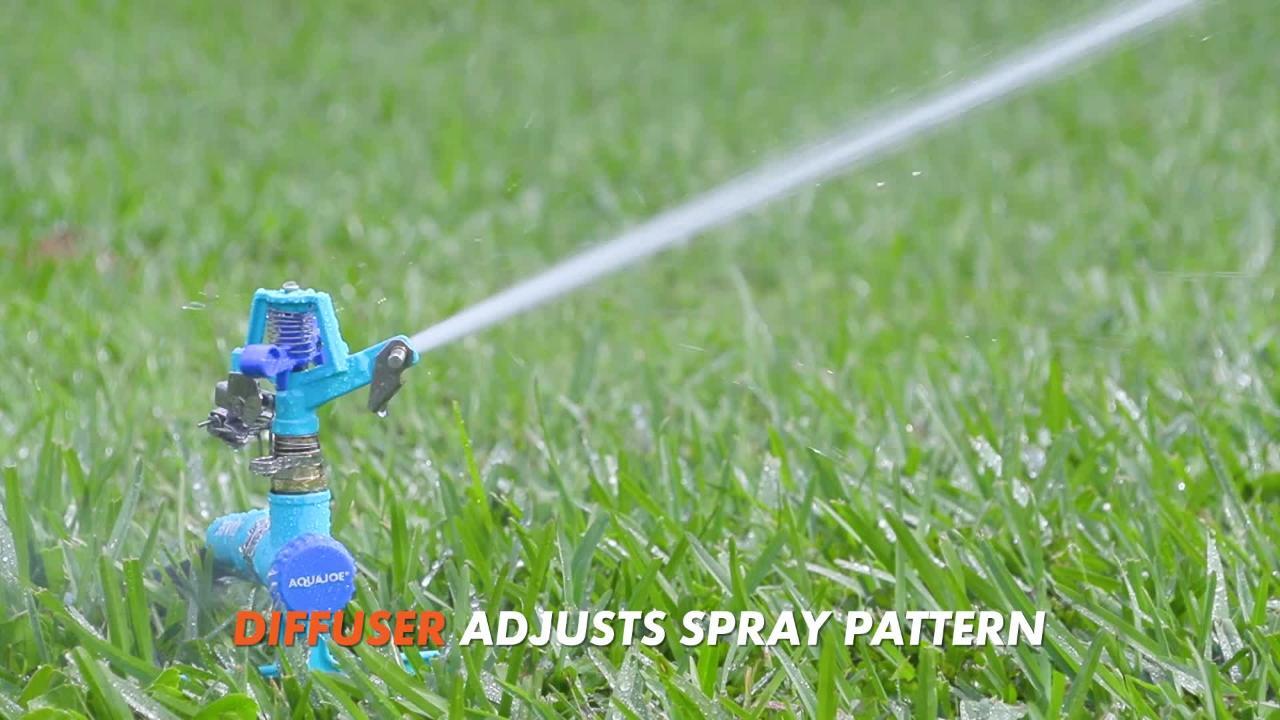 1/2'' Garden Lawn Plant Watering Zinc Alloy Impact Sprinkler Irrigation Kit 
