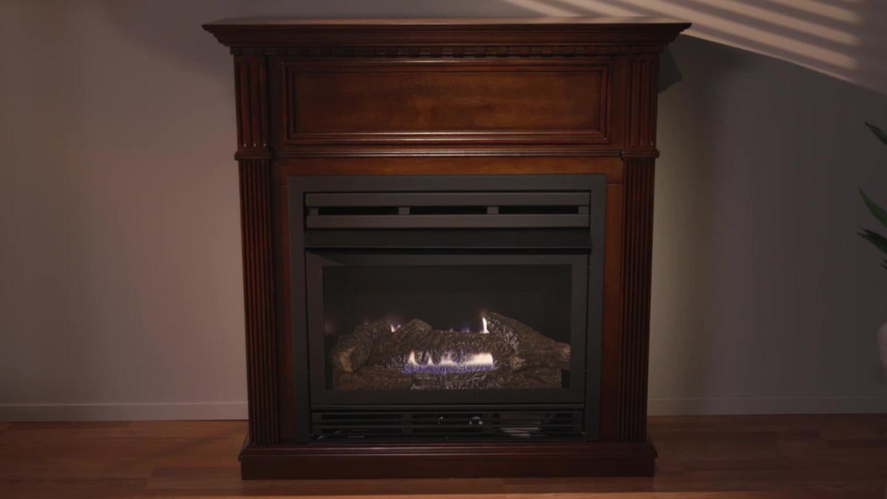 Rich Heritage Pleasant Hearth 46 Full Size Natural Gas Vent Free Fireplace System 32,000 BTU