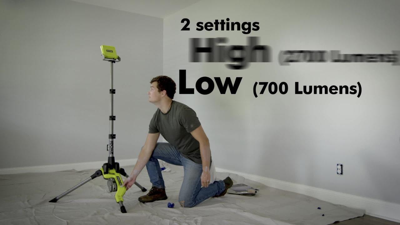 ryobi work light stand