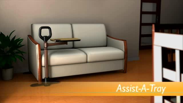 Assist-A-Tray - Swivel TV Tray Table & Stand Assist