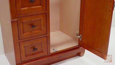 Naples 24 in. W x 21.63 in. D Bath Vanity Cabinet Only in Warm Cinnamon Naples 24 in. W x 21.63 in. D Bath Vanity Cabinet Only in Warm Cinnamon