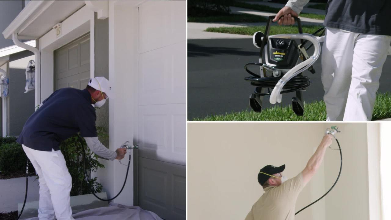 Wagner Control Stain Sprayer Home Depot Paint - Efficiency and High 0580000 The Pro Airless 150