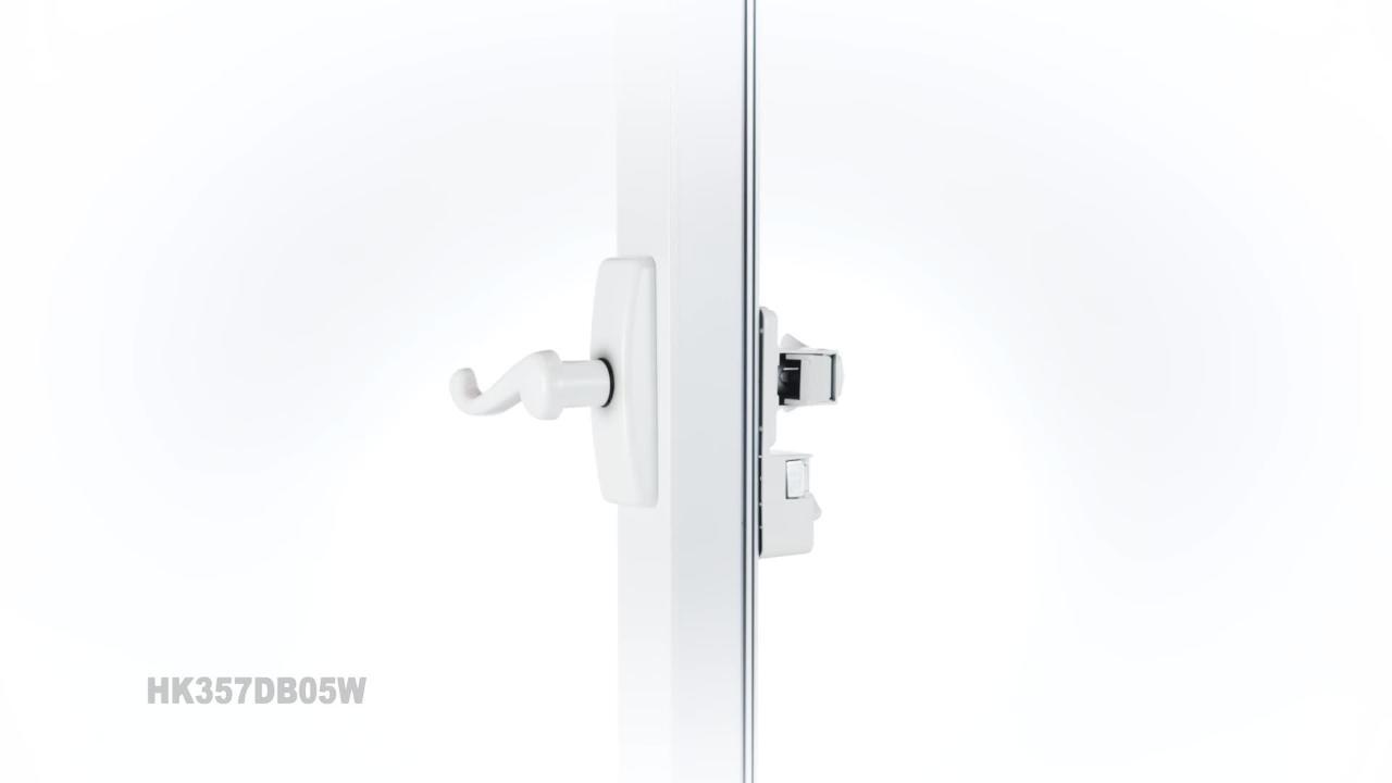 White Ideal Security SK5W SK5 Storm Door Deadbolt