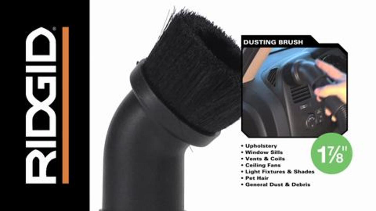 Ridgid 1-7/8 in. Dusting Brush Accessory for Wet/Dry Shop Vacuums