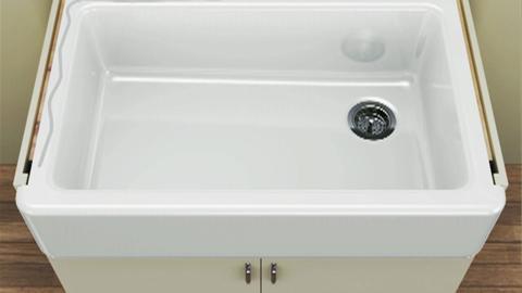 Whitehaven Farmhouse Apron Front Undermount Cast Iron 24 in. Single Bowl Kitchen Sink in White Whitehaven Farmhouse Apron Front Undermount Cast Iron 24 in. Single Bowl Kitchen Sink in White