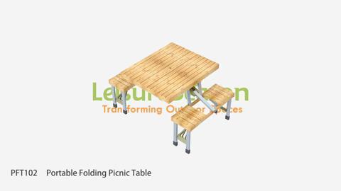 leisure season portable folding picnic table