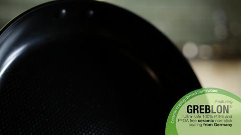 Ozeri Green Earth Textured Ceramic Nonstick Frying Pan 12 In