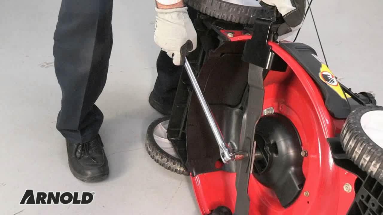 Changing the blade on a lawn mower hot sale