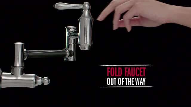 Polished Nickel 2 Pack Delta Faucets Victorian Home Pot Filler Wall Faucet 