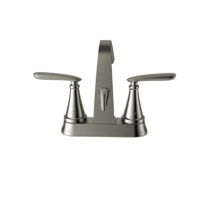 Somerville 4 in. Centerset Bathroom Faucet Set of 2 and Single-Handle 3-Spray Tub and Shower Faucet Set Brushed Nickel