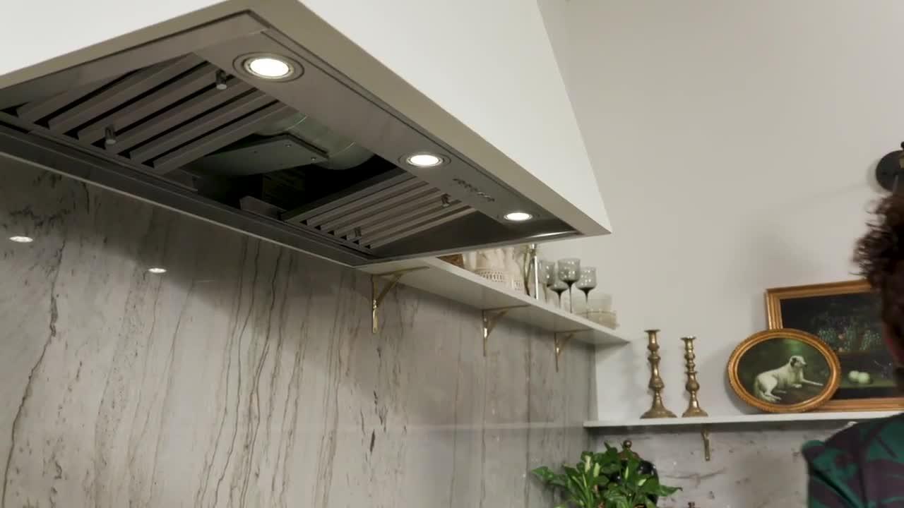 GE 30 in. Smart Insert Range Hood with Light in Stainless Steel UVC9300SLSS  - The Home Depot