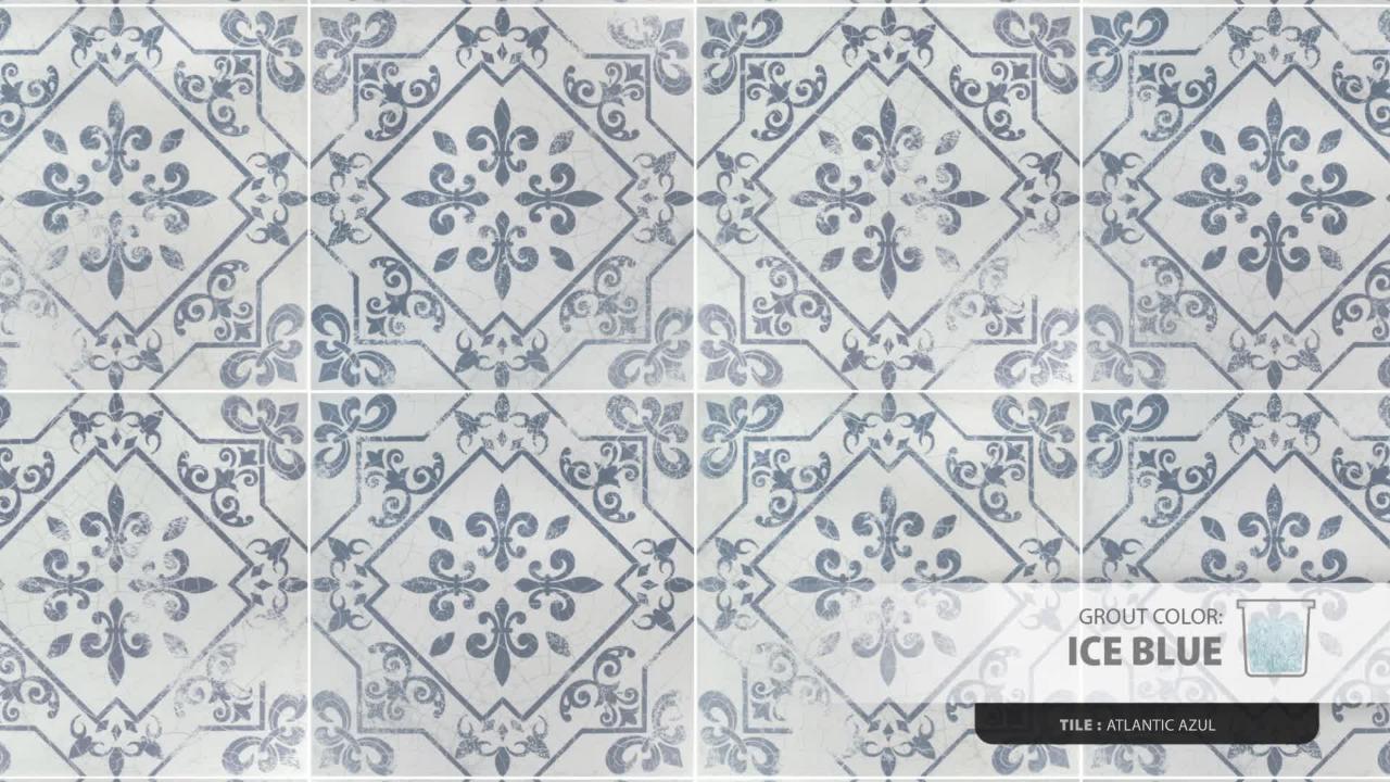 Atlantic Azul Encaustic 17-5/8 in. x 17-5/8 in. Ceramic Floor and Wall Tile (15.33 sq. ft. / case) Atlantic Azul Encaustic 17-5/8 in. x 17-5/8 in. Ceramic Floor and Wall Tile (15.33 sq. ft. / case)
