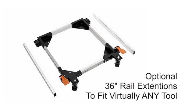 Appliance Roller Mobile Base Extendable Stand Universal Heavy Duty  Refrigerator Black Universal