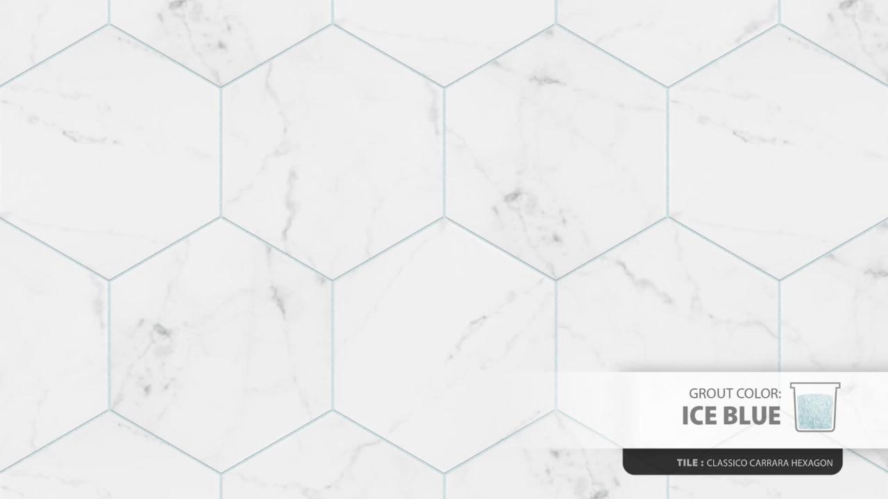 Merola Tile Classico Carrara Hexagon 7 in. x 8 in. Porcelain Floor and Wall Tile (7.67 sq. ft. / case) Merola Tile Classico Carrara Hexagon 7 in. x 8 in. Porcelain Floor and Wall Tile (7.67 sq. ft. / case)