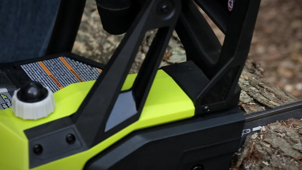 RYOBI - ONE+ 18V 10 in. Battery Chainsaw with 1.5 Ah Battery and Charger