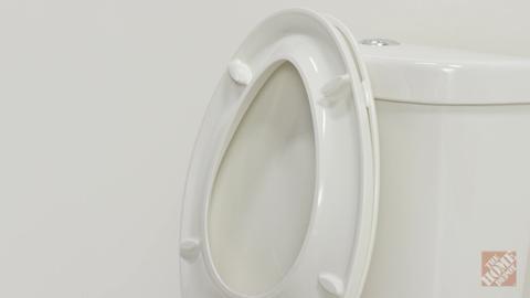 KOHLER Rutledge Plastic White Elongated Soft Close Toilet Seat at