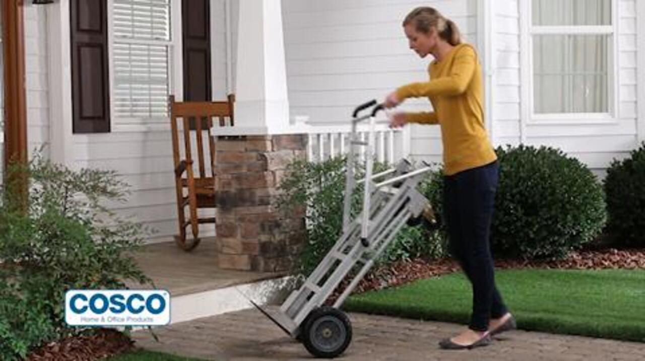 Cosco 1000 lb. 3-In-1 Aluminum Assisted Hand Truck with Flat Free