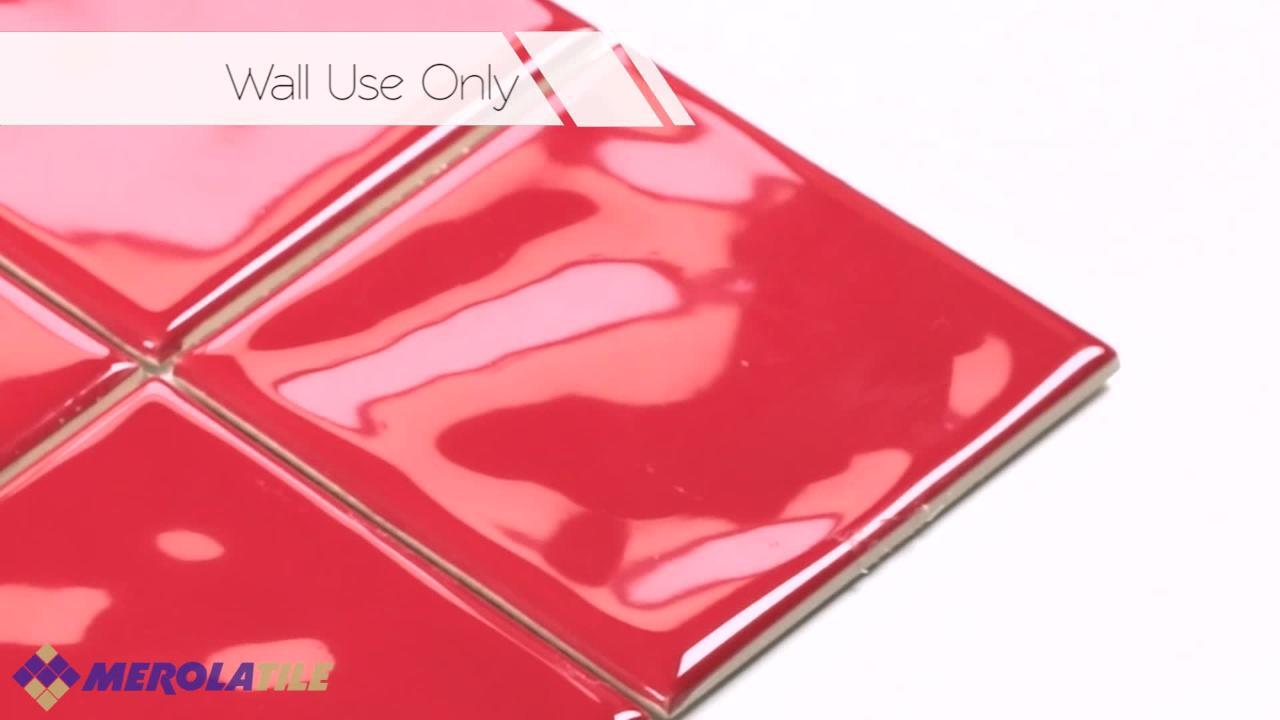 Have a question about Merola Tile Twist Square Red Cherry 11-3/4