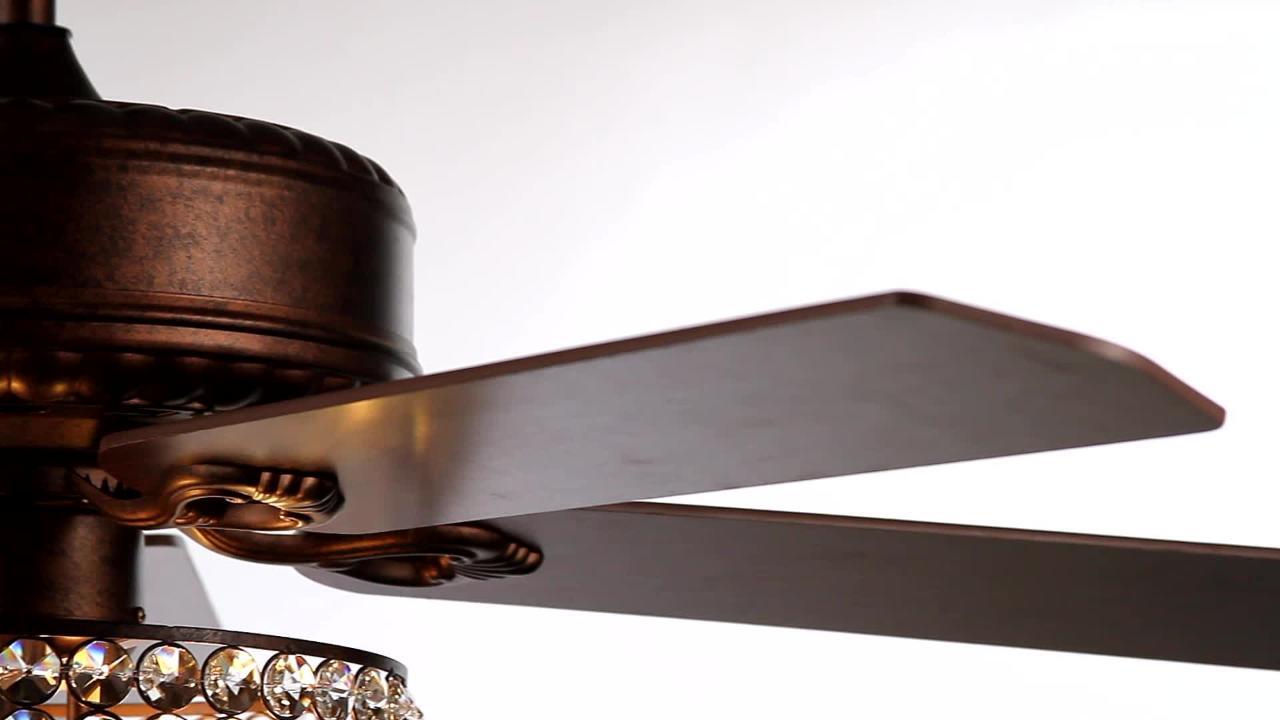 JONATHAN Y Joanna Classic Traditional 52-in Oil Rubbed Bronze Indoor Ceiling  Fan with Light and Remote (5-Blade) in the Ceiling Fans department at