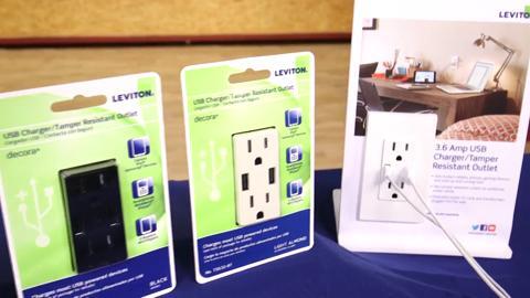 White 3-Pack Leviton 15 Amp Decora Combination Duplex Outlet and USB Charger 