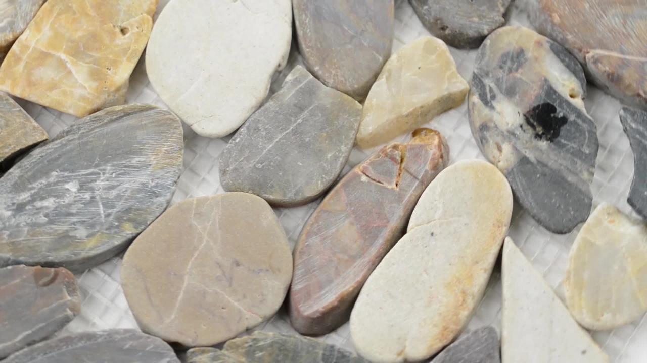 river rocks, nature tile collection