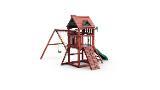 Five Star II Space Saver Swing Set with Wood Roof