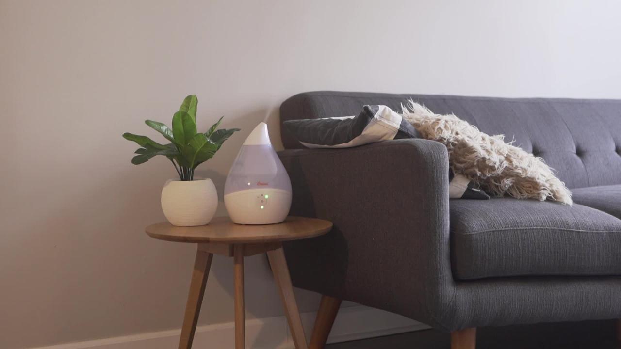 Crane 0.5 Gal. Droplet Ultrasonic Cool Mist Humidifier for