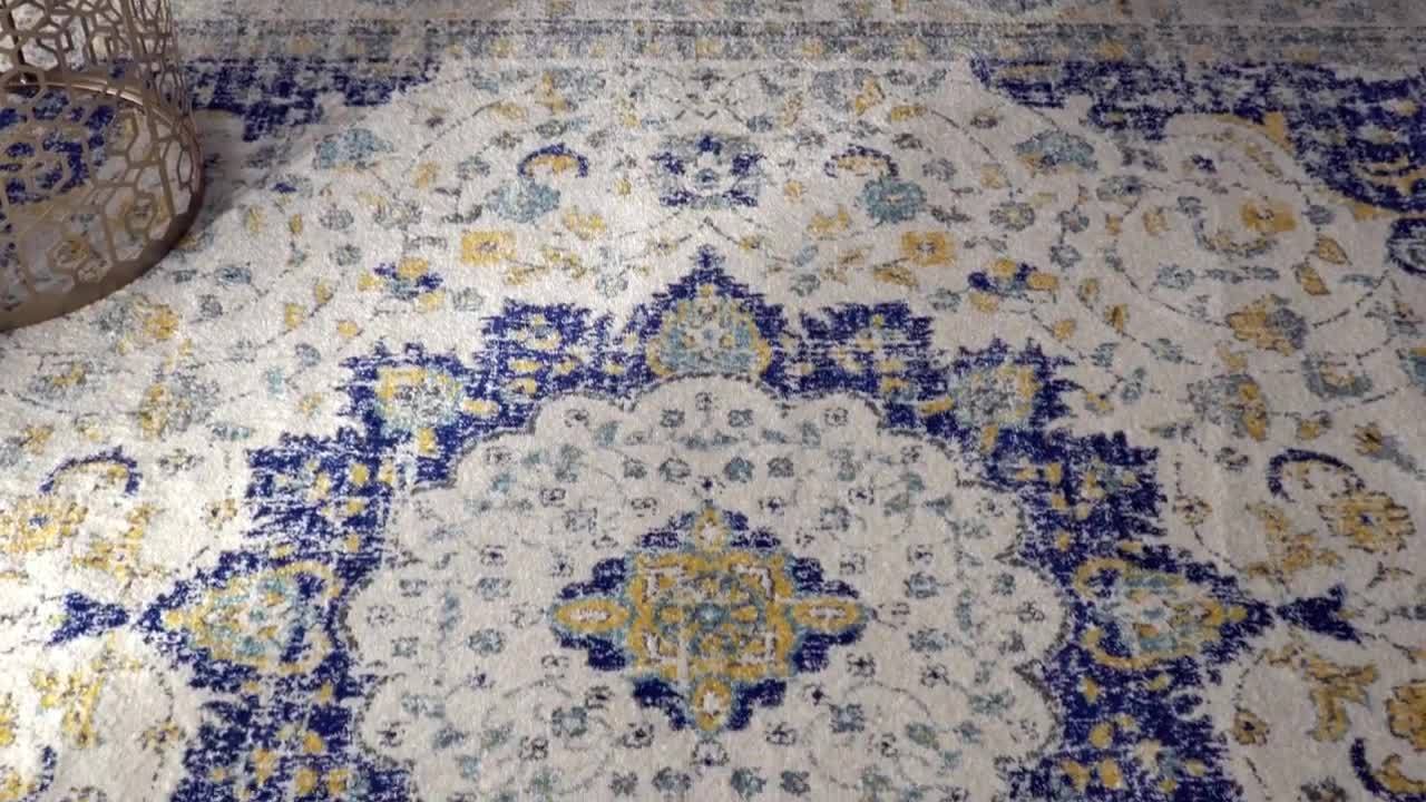 Verona Vintage Persian Blue 7 ft. x 9 ft. Area Rug