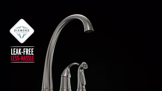 Delta Pilar Waterfall Chrome 1-Handle Deck-Mount High-Arc Handle Kitchen Faucet Delta Pilar Waterfall Chrome 1-Handle Deck-Mount High-Arc Handle Kitchen Faucet