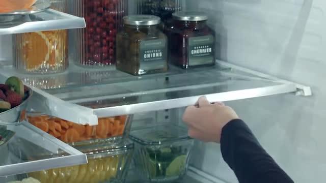 Ge 27 0 Cu Ft French Door Refrigerator In Fingerprint Resistant Stainless Steel Energy Star Gne27jymfs The Home Depot