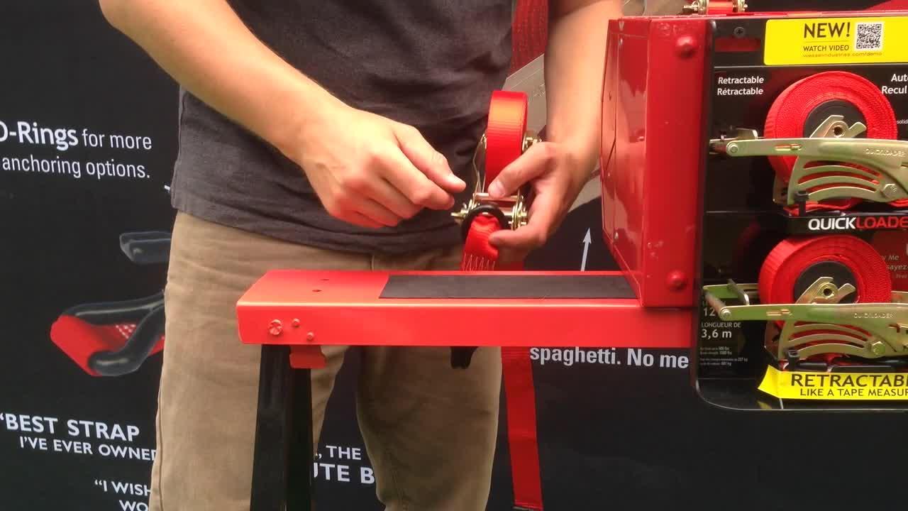 Retractable Ratchet Tie Down Strap 4500 lbs. Retractable Ratchet Tie Down Strap 4500 lbs.